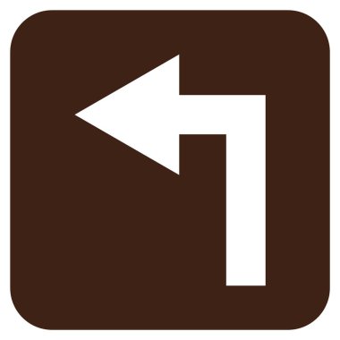 Sol düz kare vektör simge açmak