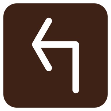 Sol düz kare vektör simge açmak