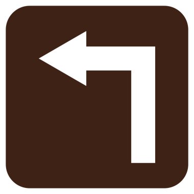 Sol düz kare vektör simge açmak