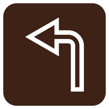 Sol düz kare vektör simge açmak