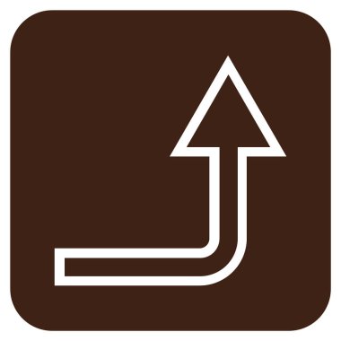 Düz kare vektör simge kadar açmak