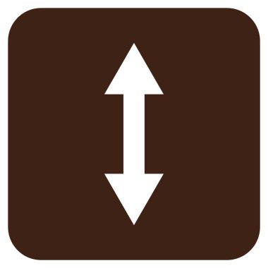 Vektör simge Dikey Çevir düz kare