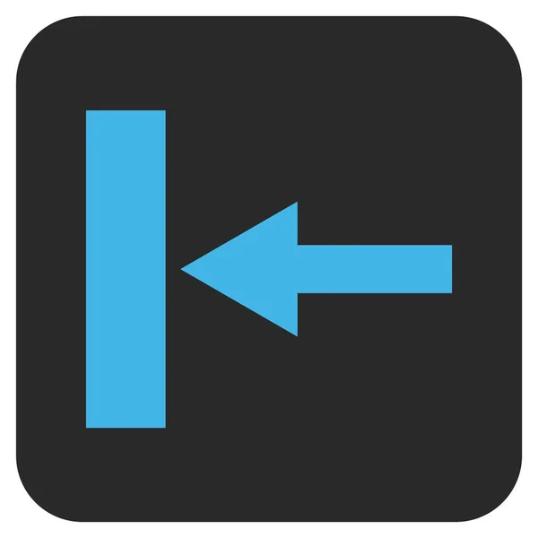 Move Left Flat Squared Vector Icon — Stock Vector