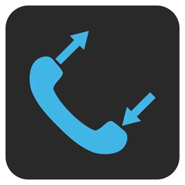 Telefoon praten platte winkelhaak Vector Icon — Stockvector