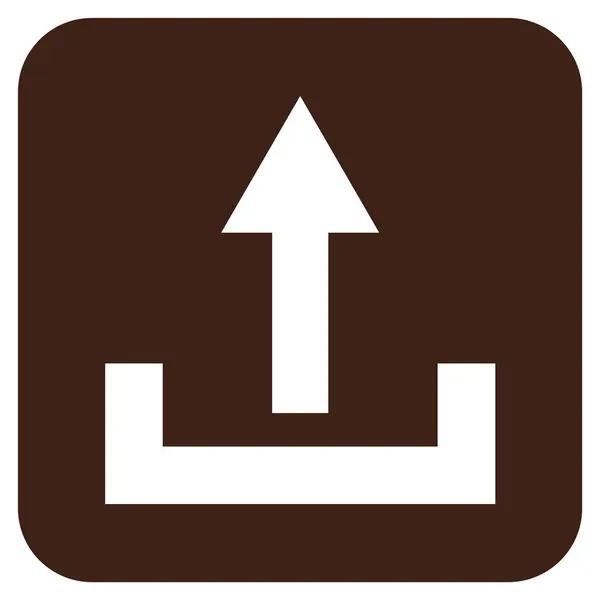 Carregar Flat Squared Vector Icon — Vetor de Stock