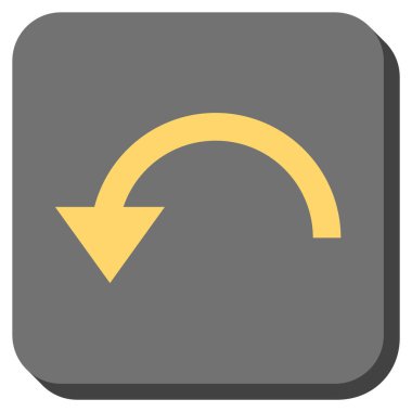 CCW yuvarlatılmış kare vektör simge döndürmek