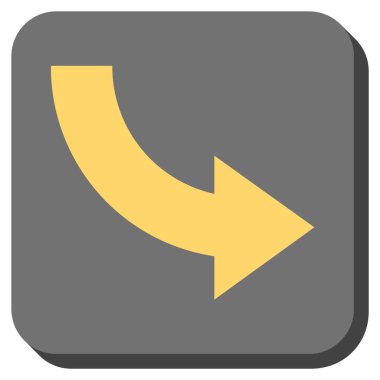 Doğru yuvarlatılmış kare vektör simge döndürmek