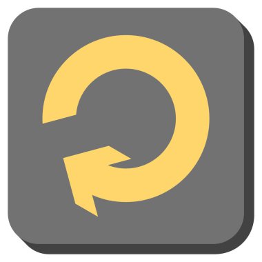 Yuvarlatılmış Kare vektör simge döndürmek