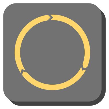 Döndürme yuvarlatılmış kare vektör simgesi