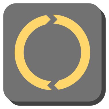 Döndürme yuvarlatılmış kare vektör simgesi