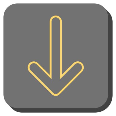 Yuvarlatılmış Kare vektör simgesi aşağı yönlü ok