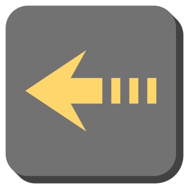 Kare vektör simge sol yuvarlak göndermek