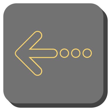 Kare vektör simge sol yuvarlak göndermek