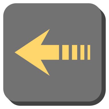 Kare vektör simge sol yuvarlak göndermek