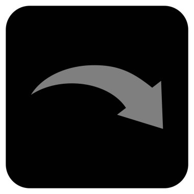 Düz kare vektör simge Yinele