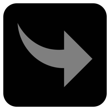 Düz kare vektör simge Yinele