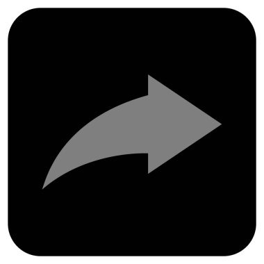 Düz kare vektör simge Yinele