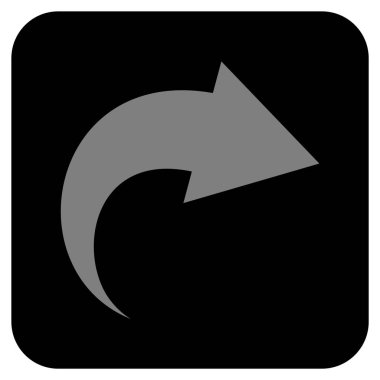 Düz kare vektör simge Yinele