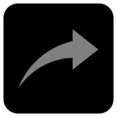 Düz kare vektör simge Yinele