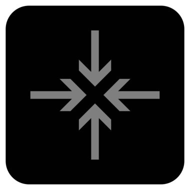 Oklar düz kare vektör simge azaltmak