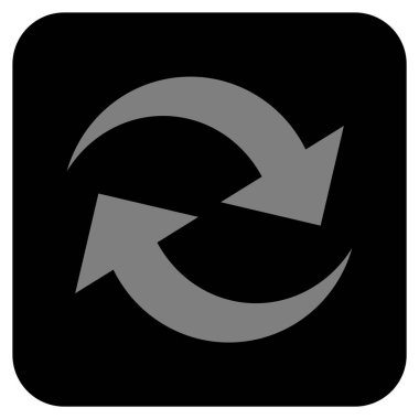 Oklar düz kare vektör simge Yenile