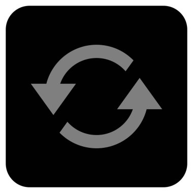 Oklar düz kare vektör simge Yenile