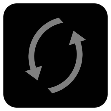 Düz kare vektör simge Yenile