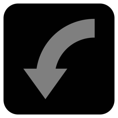 Düz kare vektör simgesi Döndür