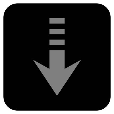 Düz kare vektör simgesi gönder