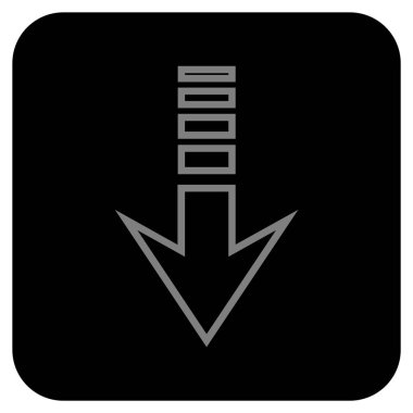 Düz kare vektör simgesi gönder