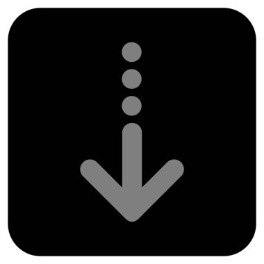 Düz kare vektör simgesi gönder