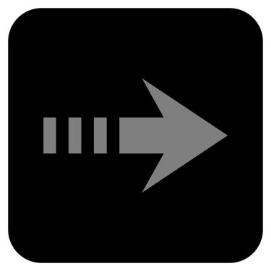 Vektör simgesi doğru düz kare göndermek