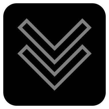 Düz kare vektör simgesi kaydır