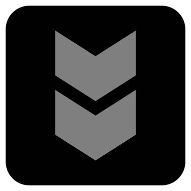 Düz kare vektör simgesi kaydır