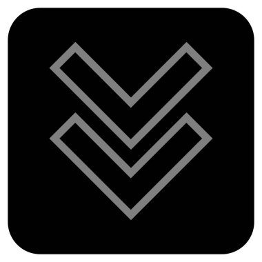 Düz kare vektör simgesi kaydır