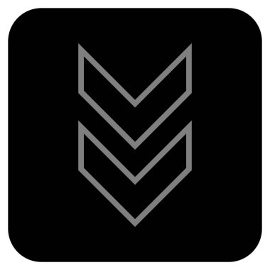 Düz kare vektör simgesi kaydır