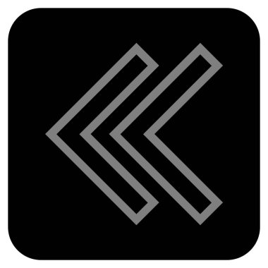 Sol düz kare vektör simge vardiya