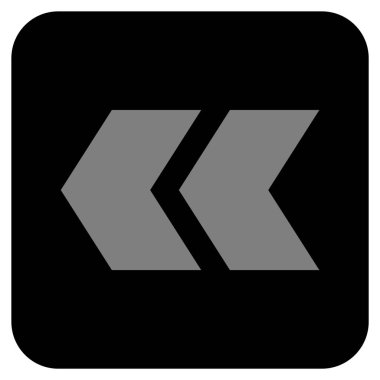 Sol düz kare vektör simge vardiya