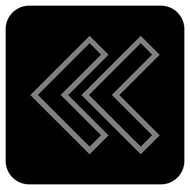 Sol düz kare vektör simge vardiya