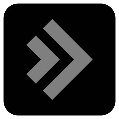 ÜST KRKT değil düz vektör simgesi kare