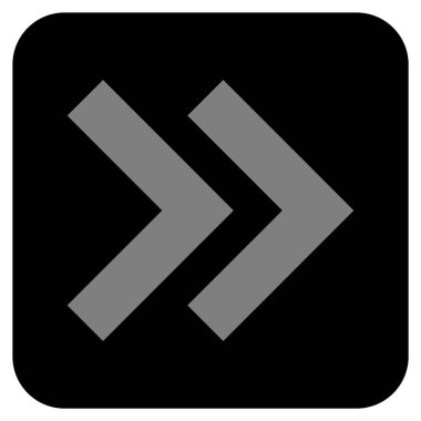 ÜST KRKT değil düz vektör simgesi kare