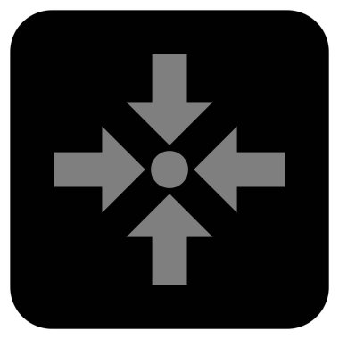 Oklar düz kare vektör simge küçültmek