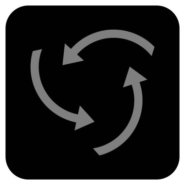 Oklar düz kare vektör simge girdap