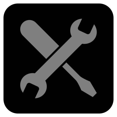 Düz kare vektör simge ayarlama