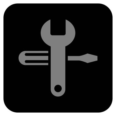 Düz kare vektör simge ayarlama