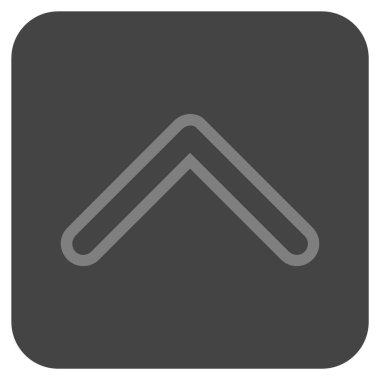 Vektör simge düz yukarı ok ucu kare