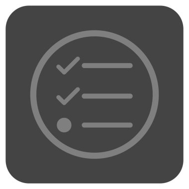 Denetim listesi düz kare vektör simgesi