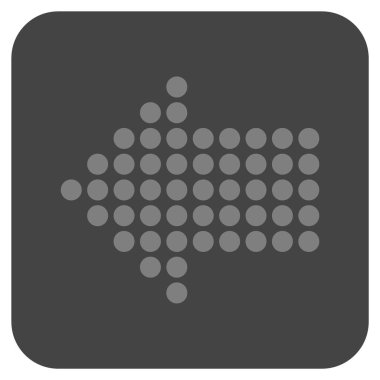 Noktalı Ok düz yaptı vektör simgesi kare