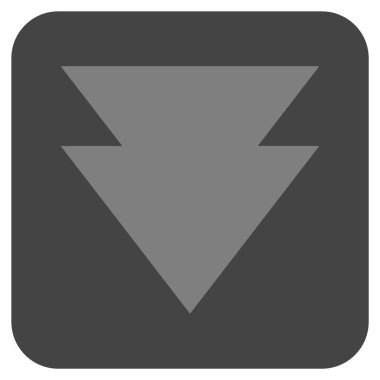 Düz kare vektör simgesi taşı