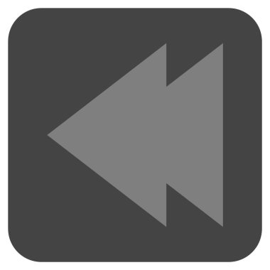 Vektör simge sol düz kare taşı